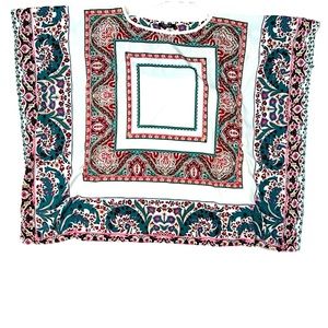 Lanidor Portugal Uncommon silk and cotton boho t-shirt small